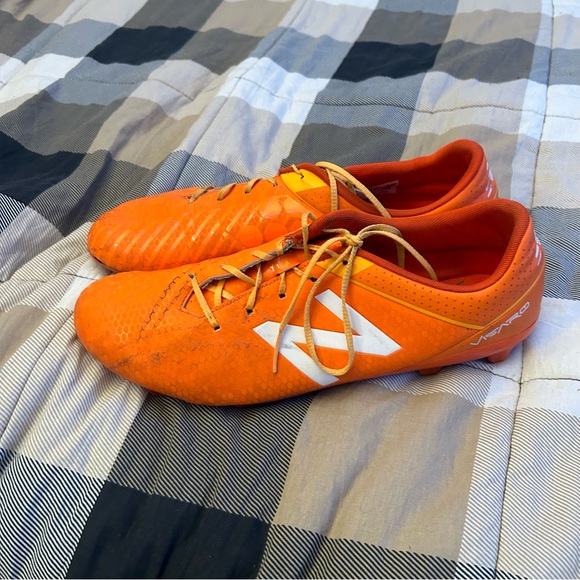 New Balance Visaro Ctr AG Football Boots Orange Soccer - Picture 3 of 8